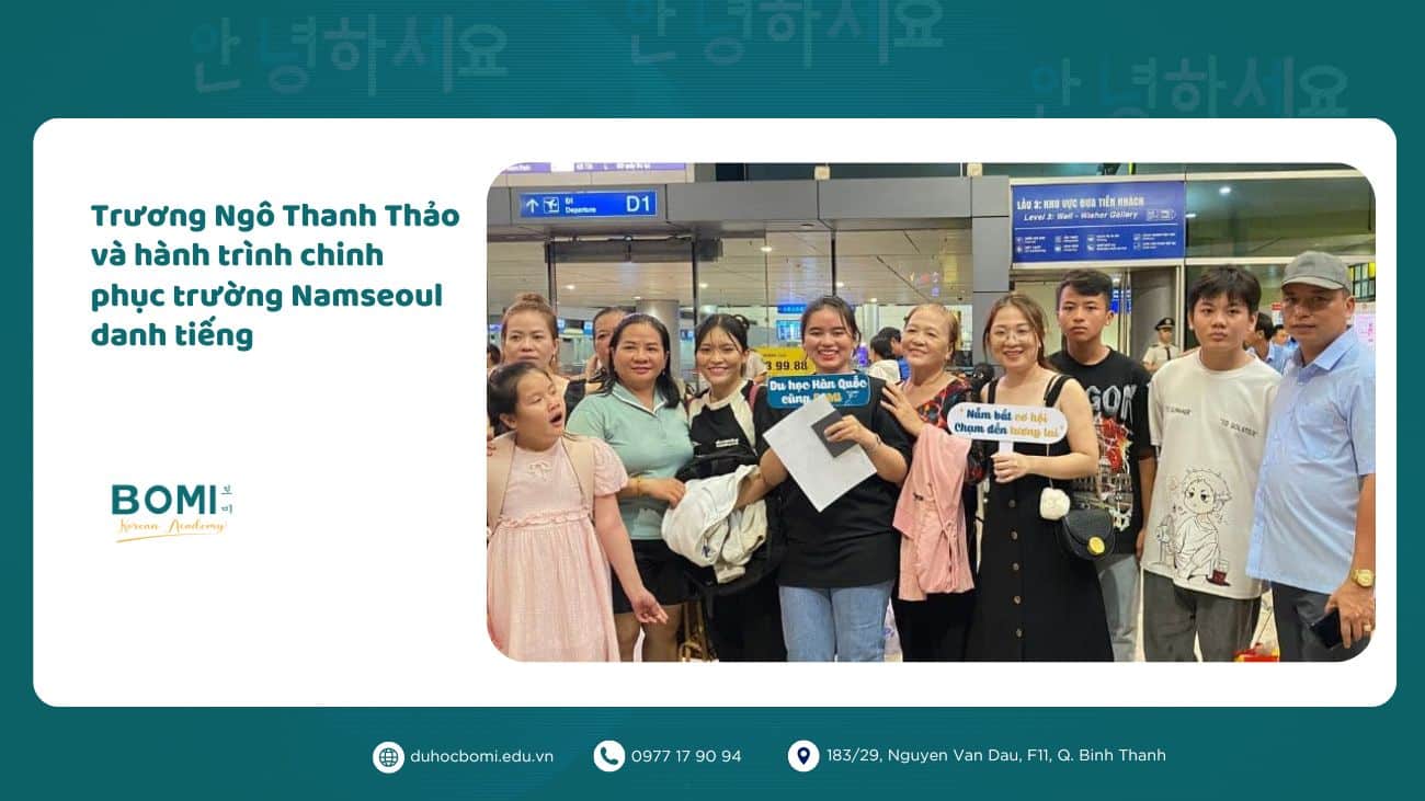 truong ngo thanh thao du hoc namseoul